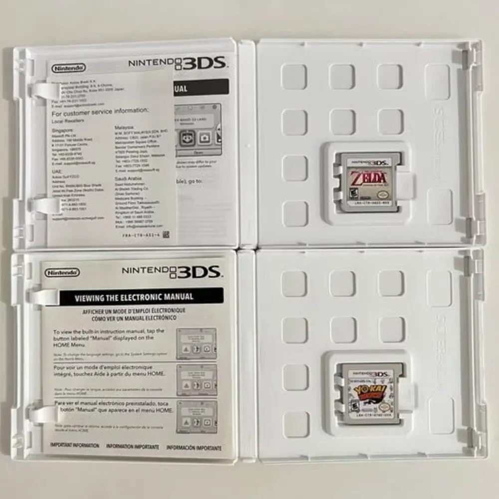 Nintendo 3DS Games lot of 6 & 5 3DS AR Cards (A1-A4 & A6)